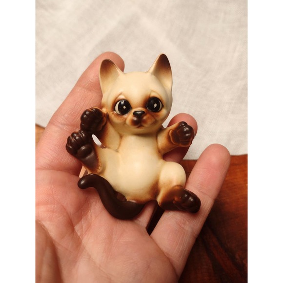 Siamese Cat Figurine,Vintage Japan Cat - Picture 3 of 6